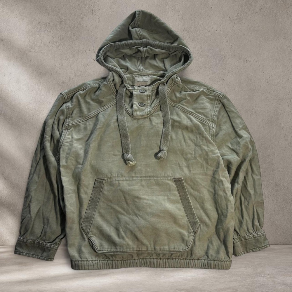 American Eagle khaki green hoodie